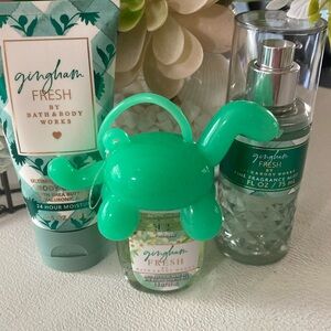 Bath and body Works travel size Gingham Fresh  Gift Set Conbo
